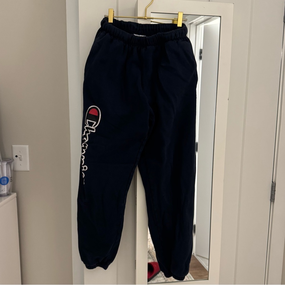 Champion Black Sweatpants with Elastic Waistband